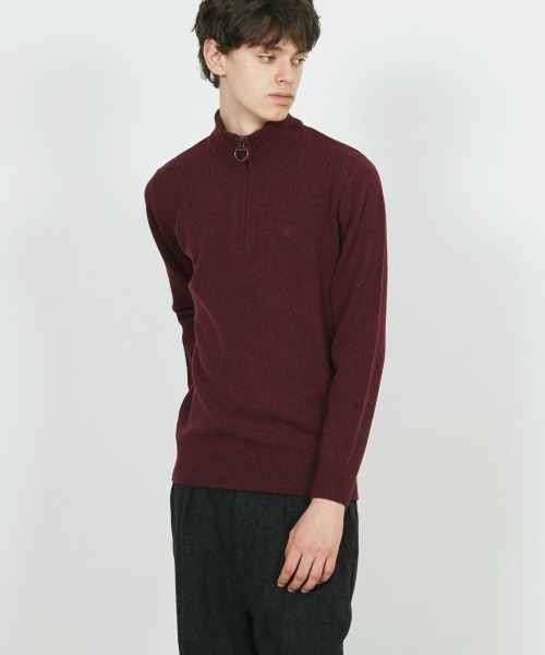 Barbour（バブアー）の「TISBURY HALF ZIP SL（ニット/セーター・メンズ・グリーン/ネイビー/グレー/レッド・S/M/L）」の7枚目の写真