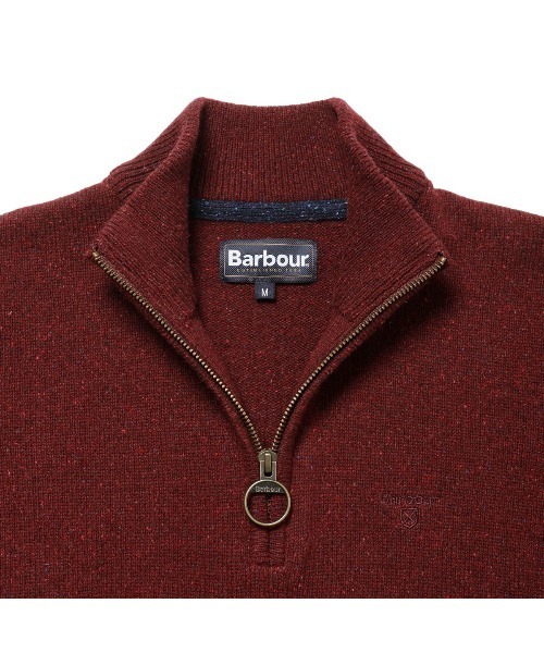 Barbour（バブアー）の「TISBURY HALF ZIP SL（ニット/セーター・メンズ・グリーン/ネイビー/グレー/レッド・S/M/L）」の13枚目の写真