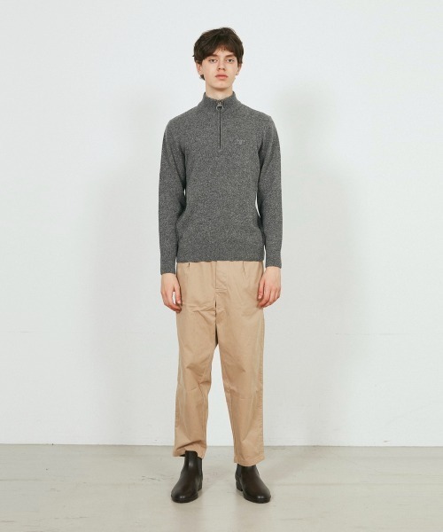 Barbour（バブアー）の「TISBURY HALF ZIP SL（ニット/セーター・メンズ・グリーン/ネイビー/グレー/レッド・S/M/L）」の17枚目の写真