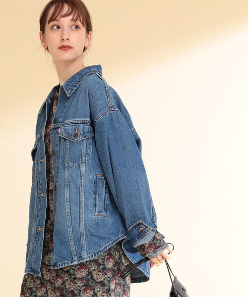 Ray BEAMS（レイビームス）の「LEVI’S(R) / SHACKET TRUCKER ジャケット（デニムジャケット・レディース・ブルー系その他4・ONE SIZE）」の4枚目の写真