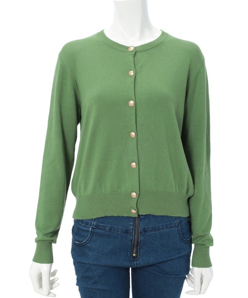 Edit Sheen（エディットシーン）の「ゴールドボタンカーディガン（カーディガン/ボレロ・レディース・ブラック/ネイビー/グリーン・MEDIUM）」の10枚目の写真