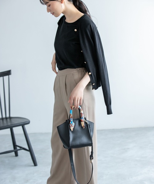 Edit Sheen（エディットシーン）の「ゴールドボタンカーディガン（カーディガン/ボレロ・レディース・ブラック/ネイビー/グリーン・MEDIUM）」の8枚目の写真