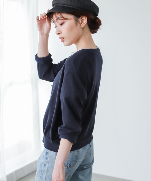 Edit Sheen（エディットシーン）の「ゴールドボタンカーディガン（カーディガン/ボレロ・レディース・ブラック/ネイビー/グリーン・MEDIUM）」の21枚目の写真