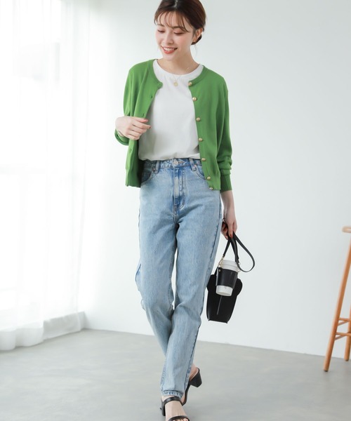 Edit Sheen（エディットシーン）の「ゴールドボタンカーディガン（カーディガン/ボレロ・レディース・ブラック/ネイビー/グリーン・MEDIUM）」の15枚目の写真