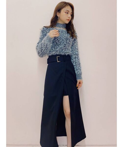 RESEXXY(リゼクシー)の「チョーカーシャギーニットトップス(ニット/セーター・レディース・ブラック/ベージュ/ホワイト/その他1・FREE)」の15枚目の写真