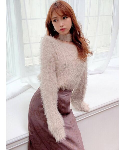 RESEXXY(リゼクシー)の「チョーカーシャギーニットトップス(ニット/セーター・レディース・ブラック/ベージュ/ホワイト/その他1・FREE)」の17枚目の写真