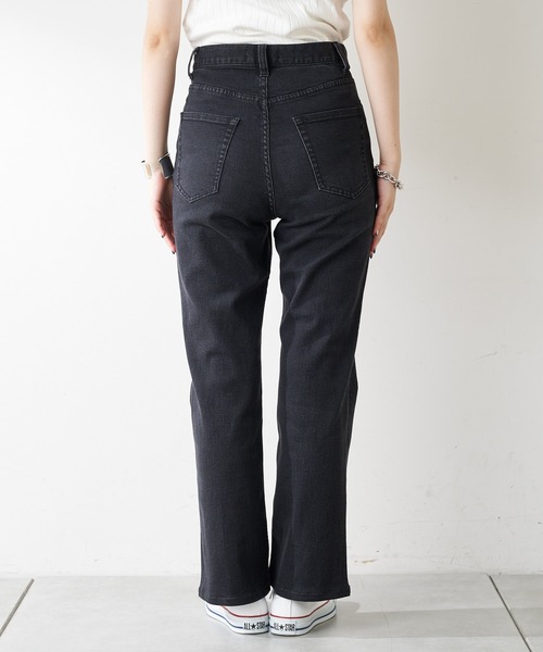 CIAOPANIC TYPY（チャオパニックティピー）の「【TYPYDENIM】スタイルアップフレアパンツ（デニムパンツ・レディース・ブラック/ネイビー/サックスブルー・SMALL/MEDIUM/LARGE/X-SMALL）」の15枚目の写真