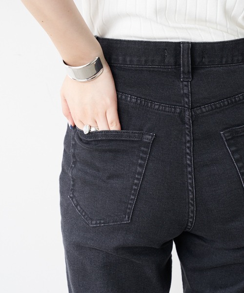 CIAOPANIC TYPY（チャオパニックティピー）の「【TYPYDENIM】スタイルアップフレアパンツ（デニムパンツ・レディース・ブラック/ネイビー/サックスブルー・SMALL/MEDIUM/LARGE/X-SMALL）」の5枚目の写真