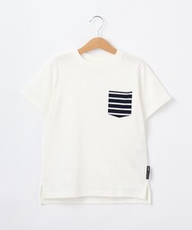 BASECONTROL（ベースコントロール）の「◆KIDS 定番空紡糸天竺 半袖ポケットデザインTシャツ（Tシャツ/カットソー）」