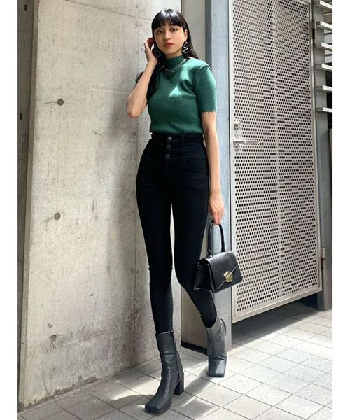 EMODA(エモダ)の「【ELDER】FIXハイウエストデニム(デニムパンツ・レディース・ブラック/インディゴブルー/ブルー/ネイビー・SMALL/MEDIUM/X-SMALL)」の10枚目の写真