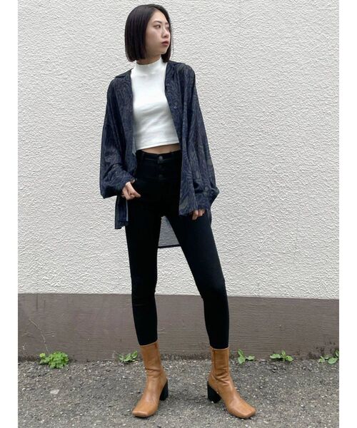 EMODA(エモダ)の「【ELDER】FIXハイウエストデニム(デニムパンツ・レディース・ブラック/インディゴブルー/ブルー/ネイビー・SMALL/MEDIUM/X-SMALL)」の11枚目の写真