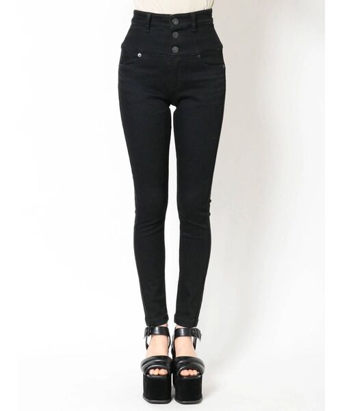 EMODA(エモダ)の「【ELDER】FIXハイウエストデニム(デニムパンツ・レディース・ブラック/インディゴブルー/ブルー/ネイビー・SMALL/MEDIUM/X-SMALL)」の16枚目の写真