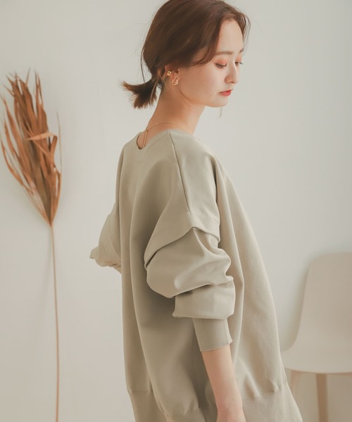 SENSE OF PLACE by URBAN RESEARCH（センスオブプレイスバイアーバンリサーチ）の「スウェットライクMALTI WAYカーディガン（カーディガン/ボレロ・レディース・キャメル/ライトベージュ/ブラック・ONE）」の11枚目の写真