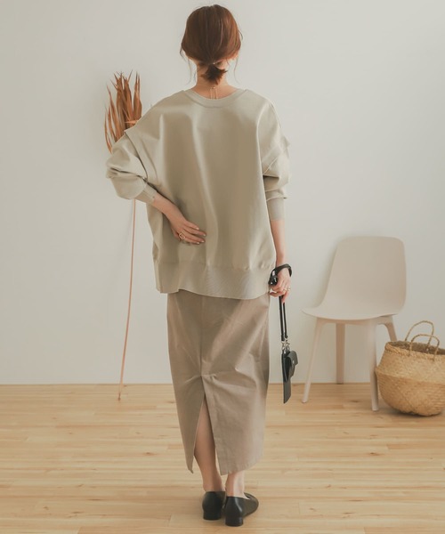 SENSE OF PLACE by URBAN RESEARCH（センスオブプレイスバイアーバンリサーチ）の「スウェットライクMALTI WAYカーディガン（カーディガン/ボレロ・レディース・キャメル/ライトベージュ/ブラック・ONE）」の15枚目の写真