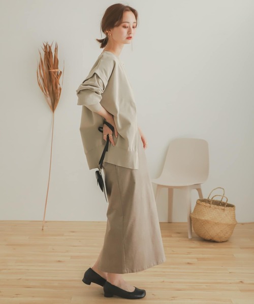 SENSE OF PLACE by URBAN RESEARCH（センスオブプレイスバイアーバンリサーチ）の「スウェットライクMALTI WAYカーディガン（カーディガン/ボレロ・レディース・キャメル/ライトベージュ/ブラック・ONE）」の16枚目の写真