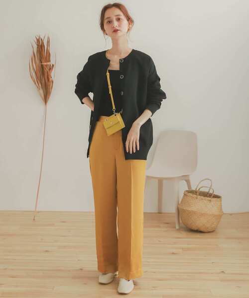 SENSE OF PLACE by URBAN RESEARCH（センスオブプレイスバイアーバンリサーチ）の「スウェットライクMALTI WAYカーディガン（カーディガン/ボレロ・レディース・キャメル/ライトベージュ/ブラック・ONE）」の22枚目の写真