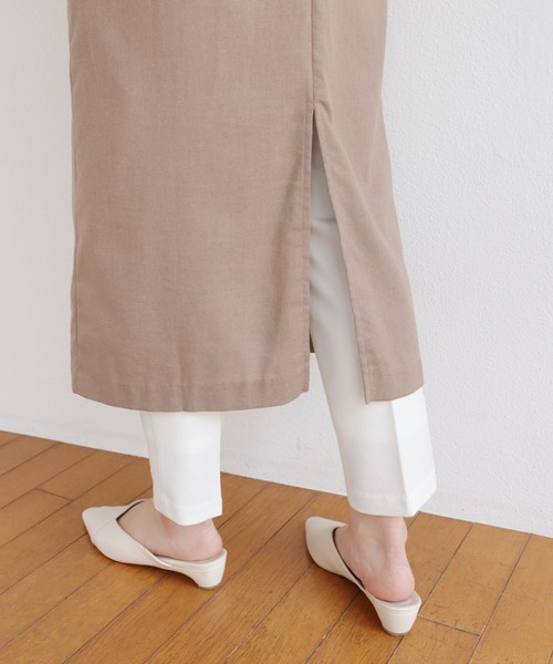 andme（アンドミー）の「レーヨンリネンVネックロングジレ（ベスト・レディース・ブラック/グレー系その他/ブラウン/キナリ/イエロー/レッド・M）」の13枚目の写真