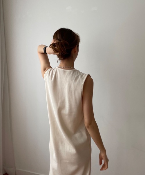 Didot.showroom(ディドット ショールーム)の「《新色追加》ワッフル生地クロップドトップスSETワンピース(ワンピース・レディース・アイボリー/チャコールグレー/ベージュ/ブラック・FREE)」の12枚目の写真