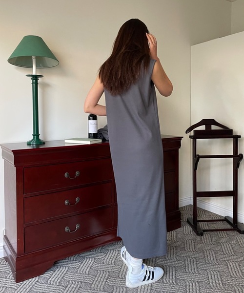 Didot.showroom(ディドット ショールーム)の「《新色追加》ワッフル生地クロップドトップスSETワンピース(ワンピース・レディース・アイボリー/チャコールグレー/ベージュ/ブラック・FREE)」の22枚目の写真