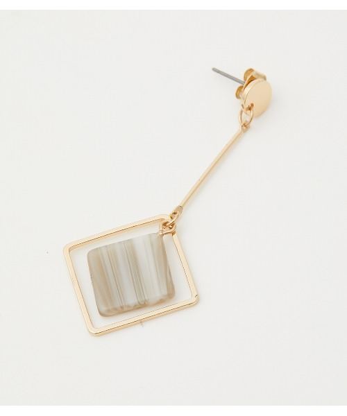 AZUL by moussy（アズールバイマウジー）の「ASYMMETRY MARBLE EARRINGS/アシンメトリーマーブルイヤリング（ピアス（両耳用）・レディース・ブラック系その他/ブラウン系その他/ベージュ系その他・FREE）」の13枚目の写真