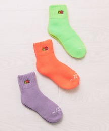 FRUIT OF THE LOOM（フルーツオブザルーム）の「裏起毛ネオンルームソックス / あったか ふわふわ / 裏起毛 / ネオンカラー / クオーター丈ソックス（ソックス/靴下・レディース）」