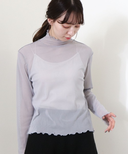 archives（アルシーヴ）の「ルーズネックカットTOPS（Tシャツ/カットソー・レディース・モカ/ブラック/シルバーグレー/アイボリー/イエロー/パープル/グレー/ラベンダー/ミント・MEDIUM）」の15枚目の写真