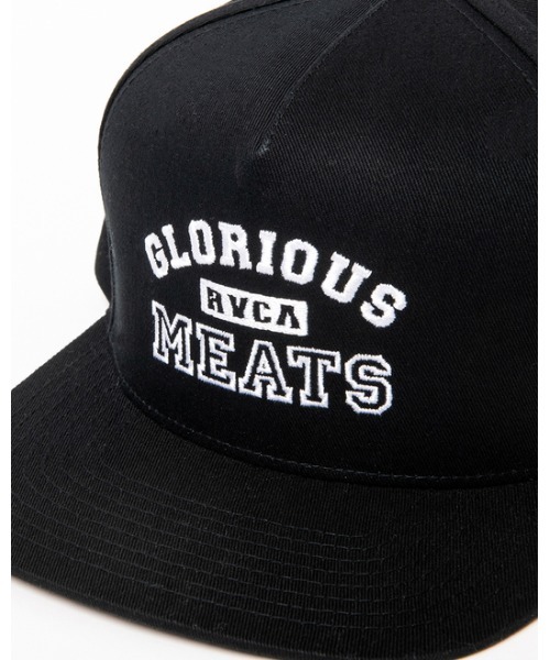 RVCA(ルーカ)の「RVCA メンズ 【MATTY MATHESON COLLECTION】 GLORIOUS MEATS SNAPBACK キャップ【2021年秋冬モデル】/ルーカ帽子(キャップ・メンズ・ブラック・FREE)」の3枚目の写真