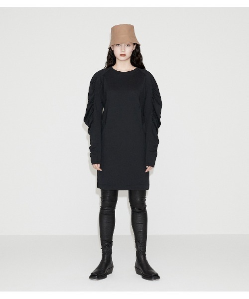 日本販売済み セール Plus Tuck Sleeve Cut Op タックスリーブカットワンピース ワンピース Azul By Moussy アズールバイマウジー のファッション アウトレット販売品 Zamera Co Mz