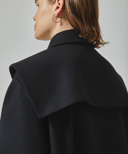 00s AD2002 02AW archive 丸襟ウールジャケット 黒 susuri｜ウール 2way カラー ピア コート 24-150 - iroma(イロマ