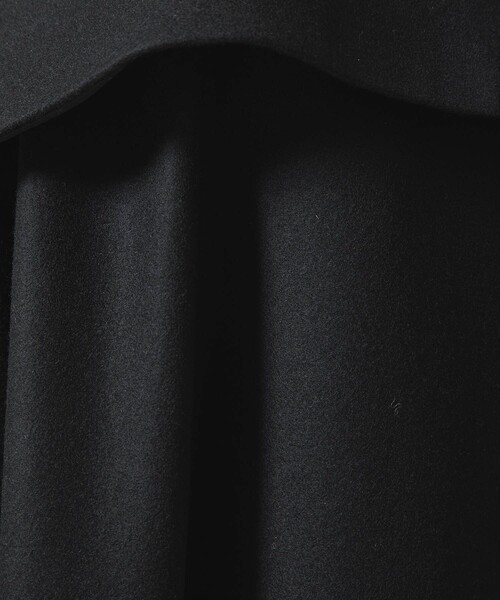 A + TOKYO（エープラストウキョウ）の「2WAYセーラーカラー/つけ襟/ウールポンチョケープコート（ステンカラーコート・レディース・ブラック/ベージュ/ライトブルーグレー・FREE）」の18枚目の写真