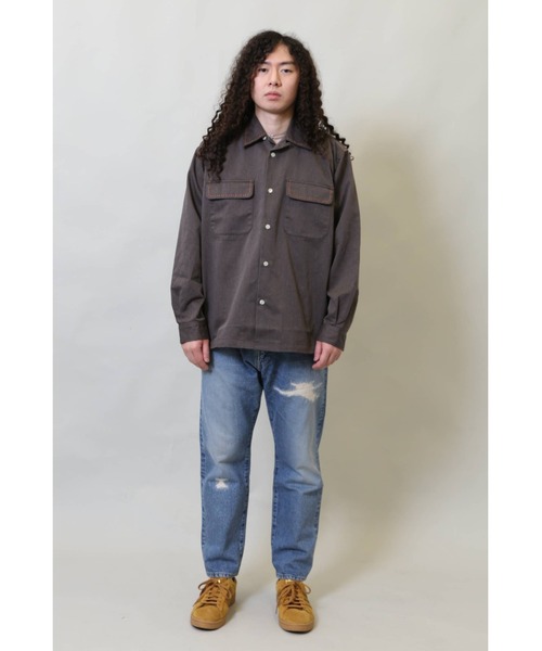 UNION（ユニオン）の「BUTTON DOWN L/SL SHIRTS/STITCH UNION ユニオン シャツ（シャツ/ブラウス・メンズ・ブラウン/グレー/ブルー・SMALL/MEDIUM/LARGE/X-LARGE）」の8枚目の写真