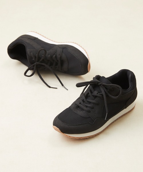 menue（メヌエ）の「コンビネーションスニーカー（スニーカー・レディース・オフホワイト/ブラック/ベージュ系その他・21.5cm/22.5cm/23.5cm/24.5cm/25.5cm/26.5cm）」の5枚目の写真