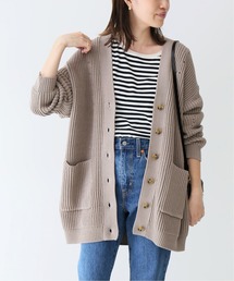 SLOBE IENA | 畦Vネックカーディガン◆(カーディガン/ボレロ)