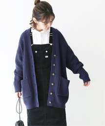 SLOBE IENA | 畦Vネックカーディガン◆(カーディガン/ボレロ)