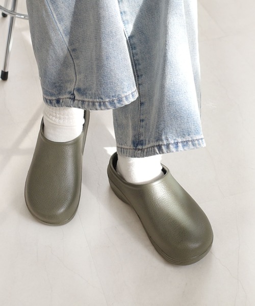 AmiAmi（アミアミ）の「EVAサボサンダル/スリッポン/スリッパ（スリッポン・レディース・ベージュ/カーキ/ブラック/ブラウン・S/L/LL/M/4L/3L/5L）」の19枚目の写真