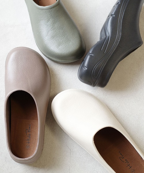 AmiAmi（アミアミ）の「EVAサボサンダル/スリッポン/スリッパ（スリッポン・レディース・ベージュ/カーキ/ブラック/ブラウン・S/L/LL/M/4L/3L/5L）」の5枚目の写真