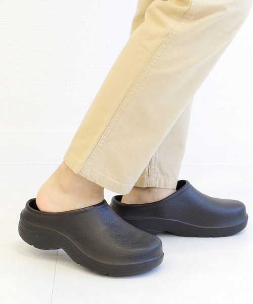 AmiAmi（アミアミ）の「EVAサボサンダル/スリッポン/スリッパ（スリッポン・レディース・ベージュ/カーキ/ブラック/ブラウン・S/L/LL/M/4L/3L/5L）」の16枚目の写真