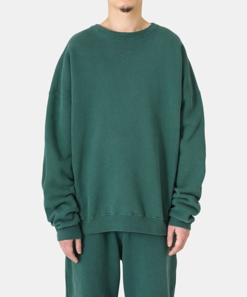 REMI RELIEF NAVY LABEL（レミレリーフネイビーレーベル）の「REMI RELIEF NAVY LABEL / レミレリーフ ネイビーレーベル：起毛裏毛クルー：RN22293234AK[STD]（スウェット・メンズ・ヘザーグレー/オフホワイト/グリーン/オートミール/ネイビー・M/L/S）」の10枚目の写真