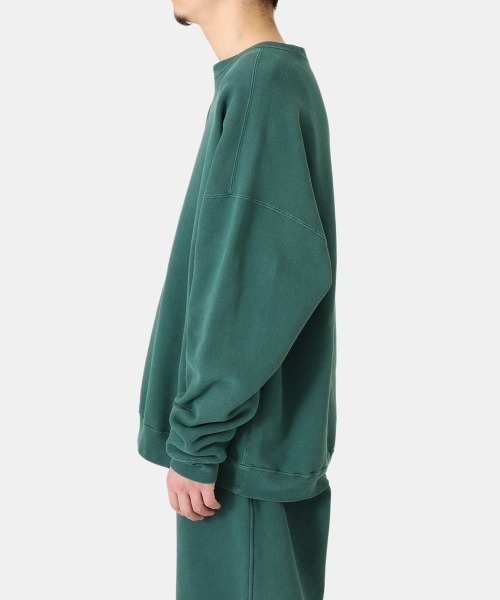 REMI RELIEF NAVY LABEL（レミレリーフネイビーレーベル）の「REMI RELIEF NAVY LABEL / レミレリーフ ネイビーレーベル：起毛裏毛クルー：RN22293234AK[STD]（スウェット・メンズ・ヘザーグレー/オフホワイト/グリーン/オートミール/ネイビー・M/L/S）」の11枚目の写真