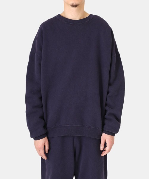 REMI RELIEF NAVY LABEL（レミレリーフネイビーレーベル）の「REMI RELIEF NAVY LABEL / レミレリーフ ネイビーレーベル：起毛裏毛クルー：RN22293234AK[STD]（スウェット・メンズ・ヘザーグレー/オフホワイト/グリーン/オートミール/ネイビー・M/L/S）」の19枚目の写真