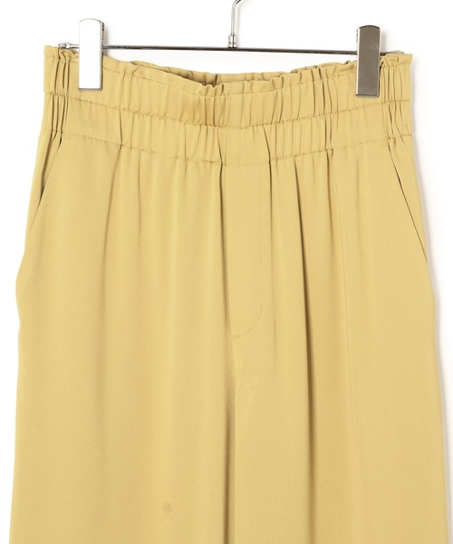 ADAM ET ROPE'（アダムエロペ）の「ワイドストレートイージーパンツ（その他パンツ・レディース・グリーン/クリーム・38/36）」の3枚目の写真