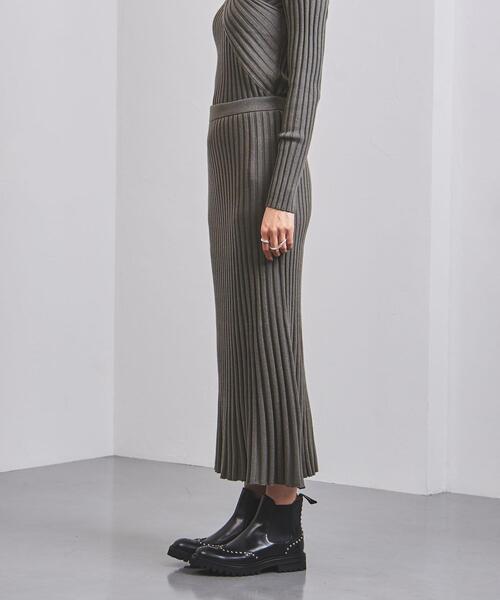 UNITED ARROWS（ユナイテッドアローズ）の「＜UNITED ARROWS＞FIT RIB フレアスカート B◆（スカート・レディース・ネイビー/ダークグレー/その他7/オフホワイト・38/36）」の14枚目の写真