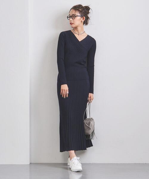 UNITED ARROWS（ユナイテッドアローズ）の「＜UNITED ARROWS＞FIT RIB フレアスカート B◆（スカート・レディース・ネイビー/ダークグレー/その他7/オフホワイト・38/36）」の18枚目の写真