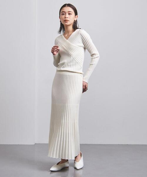 UNITED ARROWS（ユナイテッドアローズ）の「＜UNITED ARROWS＞FIT RIB フレアスカート B◆（スカート・レディース・ネイビー/ダークグレー/その他7/オフホワイト・38/36）」の19枚目の写真