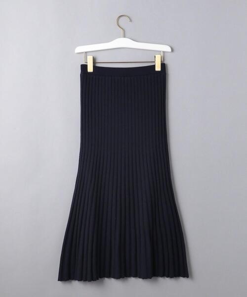 UNITED ARROWS（ユナイテッドアローズ）の「＜UNITED ARROWS＞FIT RIB フレアスカート B◆（スカート・レディース・ネイビー/ダークグレー/その他7/オフホワイト・38/36）」の5枚目の写真