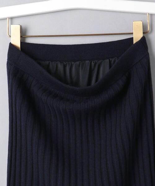 UNITED ARROWS（ユナイテッドアローズ）の「＜UNITED ARROWS＞FIT RIB フレアスカート B◆（スカート・レディース・ネイビー/ダークグレー/その他7/オフホワイト・38/36）」の6枚目の写真