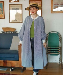 Birthday room | ストライプ配色ワンピース(シャツワンピース)