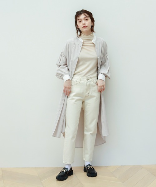 Birthday room（バースデイルーム）の「ストライプ配色ワンピース（シャツワンピース・レディース・ベージュ/レッド/ブルー/ネイビー・FREE）」の18枚目の写真