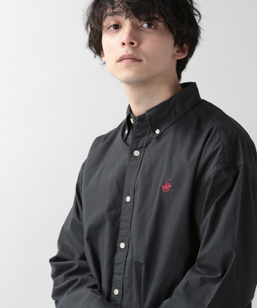 BEVERLY HILLS POLO CLUB（ビバリーヒルズポロクラブ）の「＜Beverlyhill's POLO CLUB＞刺繍オックスフォード/ビッグシャツ/235863（シャツ/ブラウス・メンズ・ホワイト/ブラック/ライトブルー/ベージュ/ネイビー・LARGE/X-LARGE）」の8枚目の写真