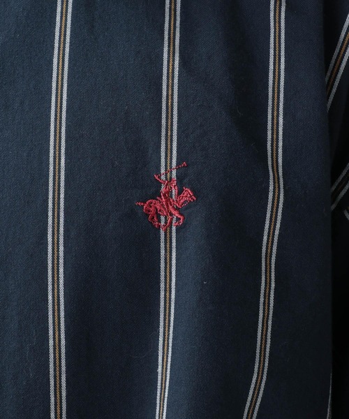 BEVERLY HILLS POLO CLUB（ビバリーヒルズポロクラブ）の「＜Beverlyhill's POLO CLUB＞刺繍オックスフォード/ビッグシャツ/235863（シャツ/ブラウス・メンズ・ホワイト/ブラック/ライトブルー/ベージュ/ネイビー・LARGE/X-LARGE）」の20枚目の写真